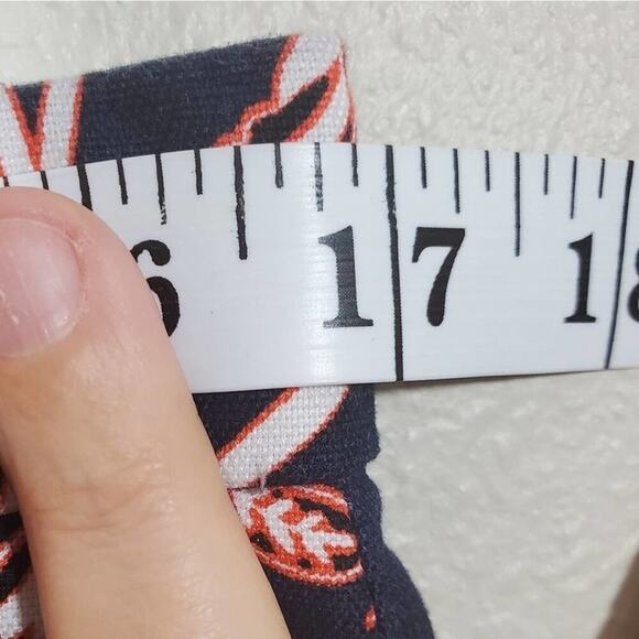 BANANA Republic tropical navy frond jacquard shorts size 8 - Picture 5 of 7